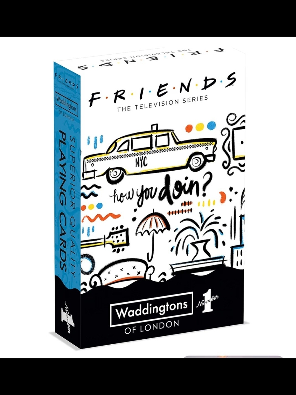 Waddingtons Friends How You Doin? Playing Cards - White/Blue